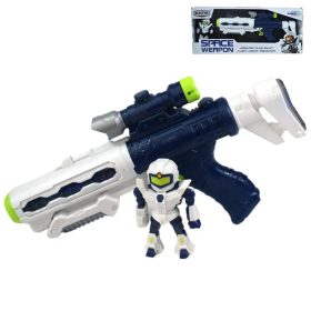   Space Weapon: Projektoros űrfegyver robotfigurával, fénnyel és hanggal 34cm
