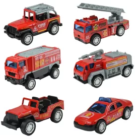   Fire Rescue: Tűzoltó autók többféle változatban 1/55 1db
