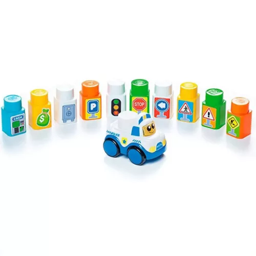 Molto Játszószőnyeg építőkockákkal 12db-os 62x62cm