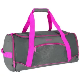 Spirit: Gym sporttáska neon pink-szürke 20x51x23cm