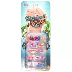 DIY Beads Jewelry Ékszerkészítő gyöngyszett 50 színes formagyönggyel