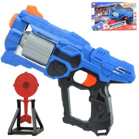   Swift Launcher: Forgótáras manuális szivacslövő fegyver töltényekkel és céltáblával 32cm
