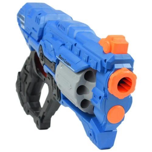 Swift Launcher: Forgótáras manuális szivacslövő fegyver töltényekkel és céltáblával 32cm