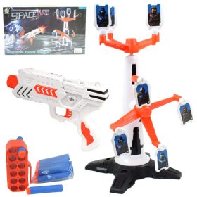   Space Wars: Szivacslövő fegyver forgó céltáblával és töltényekkel