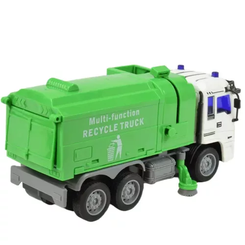 RC Távirányítós hulladékszállító teherautó fény effektekkel 27MHz 20cm többféle változatban 1db