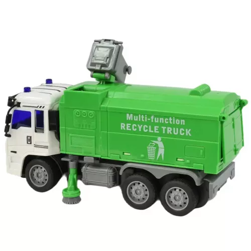 RC Távirányítós hulladékszállító teherautó fény effektekkel 27MHz 20cm többféle változatban 1db