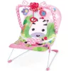 Rezgő és zenélő pihenőszék pink színben zebra mintával