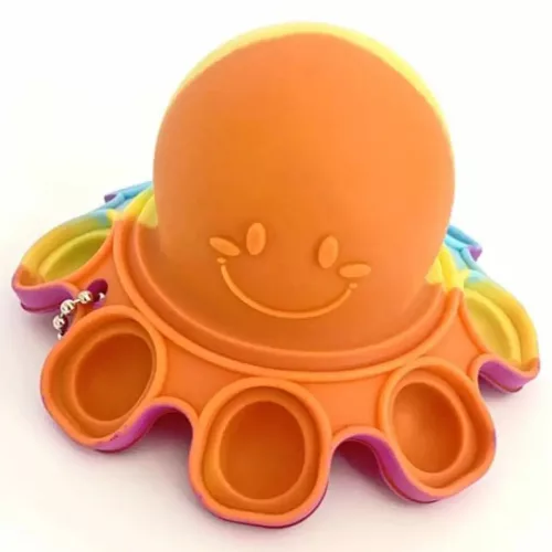 Pop it polip kulcstartó többféle színben
