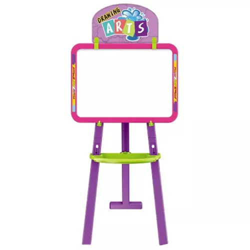 3az 1-ben kétoldalú rajztábla pink színben 37x99cm