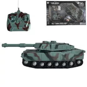   RC Távirányítós terepmintás M1 Abrams tank fénnyel és hanggal 1/32-es méretarány 23cm