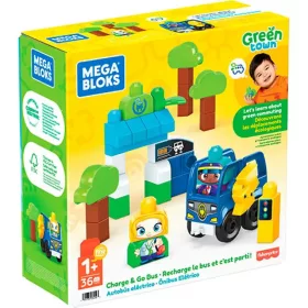   Fisher-Price: Green Town buszmegálló töltőállomással építőjáték - Mega Bloks