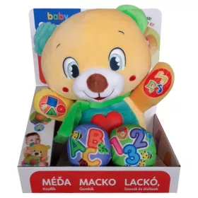 Lackó a mackó interaktív plüss maci - Clementoni