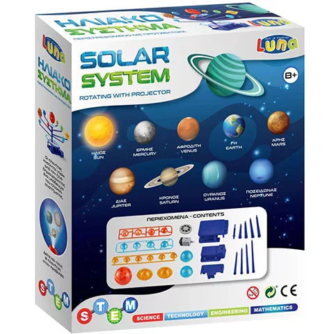 STEM Naprendszer projektorral tudományos játékszett