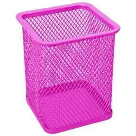 Spirit: Neon pink fémhálós szögletes ceruzatartó