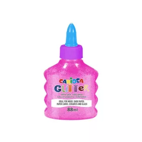 Csillámló folyékony neon pink ragasztó 88ml - Carioca