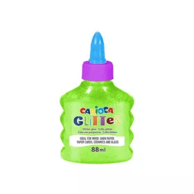 Csillámló folyékony neon zöld ragasztó 88ml - Carioca