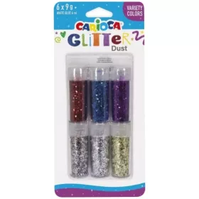   Carioca: Glitter Dust 6db-os csillámpor szett tégelyben - Színvariációk