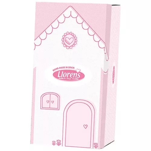 Llorens Elena 35cm-es baba szívecskés ruhában