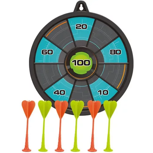 Két oldalas darts tába tapadókorongos nyilakkal