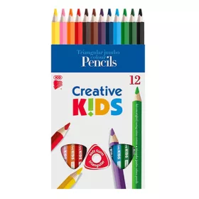 ICO Creative Kids háromszögletű színes jumbo ceruza 12 db-os