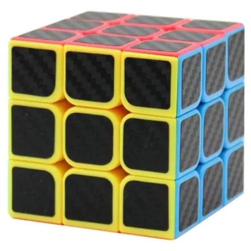 Cube World: Bűvös kocka karbon mintával 3x3-as