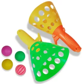 ClickCatch páros tölcséres elkapójáték 4db labdával
