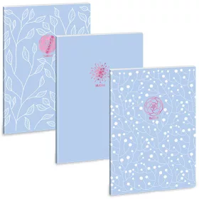   Ars Una Soft Touch Skyblue Spring extra kapcsos négyzethálós füzet A/4