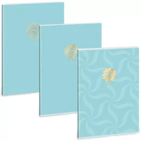   Ars Una: Soft Touch Turquoise Spring extra kapcsos ponthálós füzet A/4