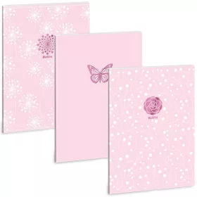 Ars Una Soft Touch Pink Spring extra kapcsos sima füzet A/4