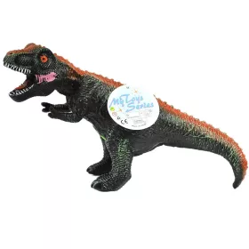   Dino World: Vinyl anyagú hangot adó T-REX dinoszaurusz figura pamut töltéssel 35cm-es méretben