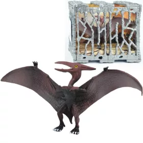   Dino World: Részletgazdagon kidolgozott 20cm-es Pterosaur dinoszaurusz figura ketrecben