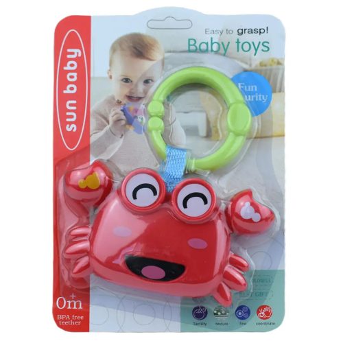 Sun Baby Vidám rákocska BPA mentes bébi csörgő