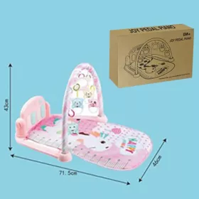   Boldog zsiráf rózsaszín játszószönyeg fénnyel és hanggal