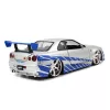 Halálos iramban Brian's 2002 Nissan Skyline GT-R (BNR34) autómodell 1/24 - Simba Toys