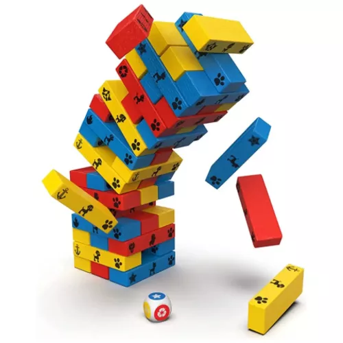 Mancs őrjárat Színes toronyépítő jenga játék - Spin Master