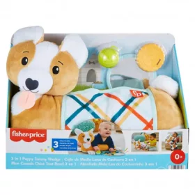 Fisher-Price Corgie Puppy Nőj velem pocakpárna csörgővel rágókával és tükörrel - Mattel