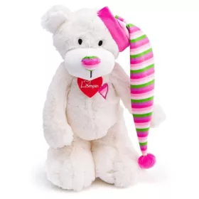 Theodor maci plüss fehér színben  35cm - Lumpin