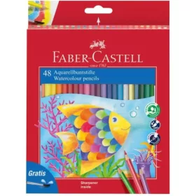   Faber-Castell: 48db-os Aquarell színes ceruza szett ecsettel