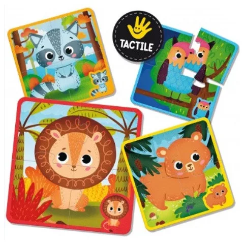Montessori Baby Touch Puzzle - Állatok