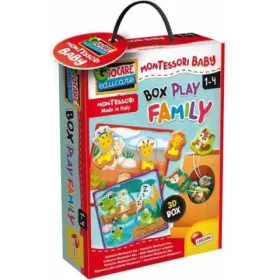 Montessori Baby Box készségfejlesztő formaillesztő puzzle - Állatok - Lisciani