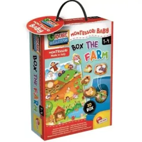 Montessori Baby Box készségfejlesztő formaillesztő puzzle - Farm - Lisciani