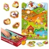 Montessori Baby Box készségfejlesztő formaillesztő puzzle - Farm - Lisciani