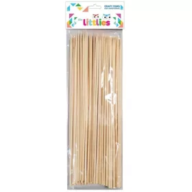   The Littlies: Natúr hegyezett végű hurkapálca 50db-os szettben 25cm