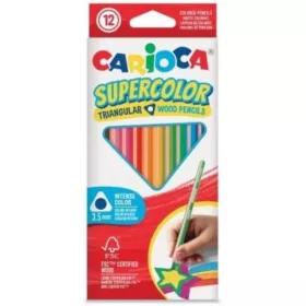   SuperColor háromszög alakú 12db-os színesceruza készlet - Carioca