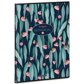   Ars Una Botanical Eucalyptus extra kapcsos négyzethálós kockás füzet 40 lapos A/4