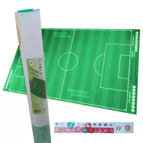 Gombfoci pálya 55x90cm-es tárolóban ajándék csapatmatrica szettel