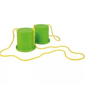   LENA Eco pot gólyaláb vödrös lépegető játék zöld színben