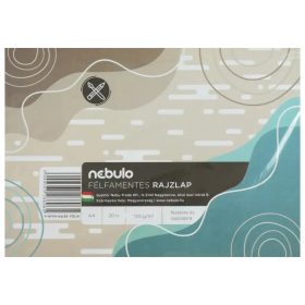   Nebulo: Félfamentes rajzlap A/4 120gr ragasztott 20 ív/csomag fóliába