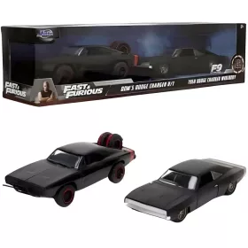   Halálos iramban: Dom Toretto Dodge Charger R/T 1970 &  Dodge Charger Widebody 1968 fém kisautója 2db-os csomag 1/32-es méretarány 13cm- Jada Toys
