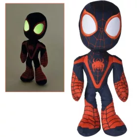 Marvel Amazing Friends - Pókember Miles Morales plüssfigura sötétben világító szemekkel 25cm